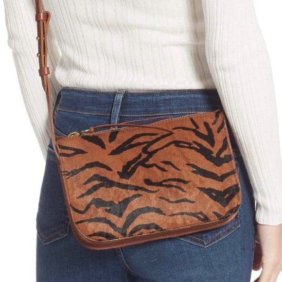 Madewell Handbags - Madewell Simple Crossbody Bag Zebra Calf Hair